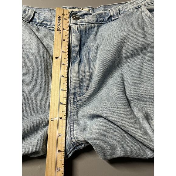 Madewell Jeans Womens 29 Light Wash Blue Low-Slung Cargo Denim Tapered Leg - Picture 11 of 14